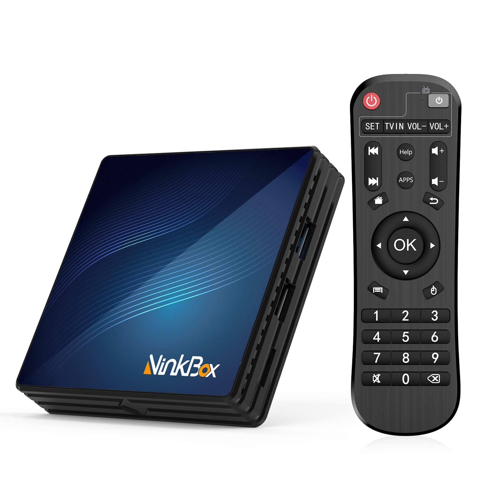 Android TV Box 【4G + 64G】, NinkBox Android 9.0 TV Box N1 Max